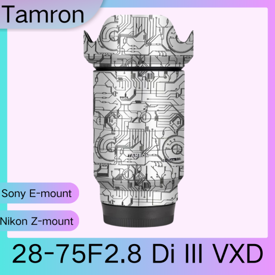 Lentes Tamron 28-75F2.8 Di III VXD - Pele câmera, adesivo câmera - com alta resistência a arranhões, à prova d'água e com design elegante.